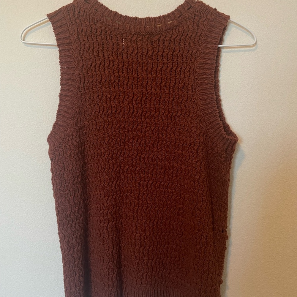 Universal Thread Rust Knit Top - Picture 2 of 3